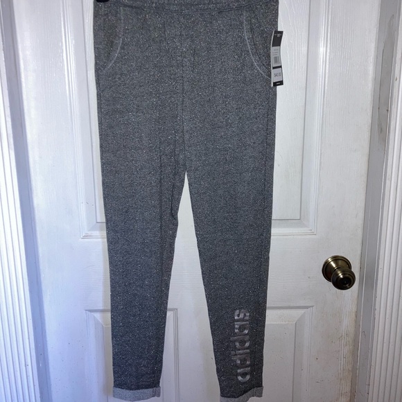 Adidas sparkly gray sweat pants, kids XL (14/16) - Picture 2 of 4